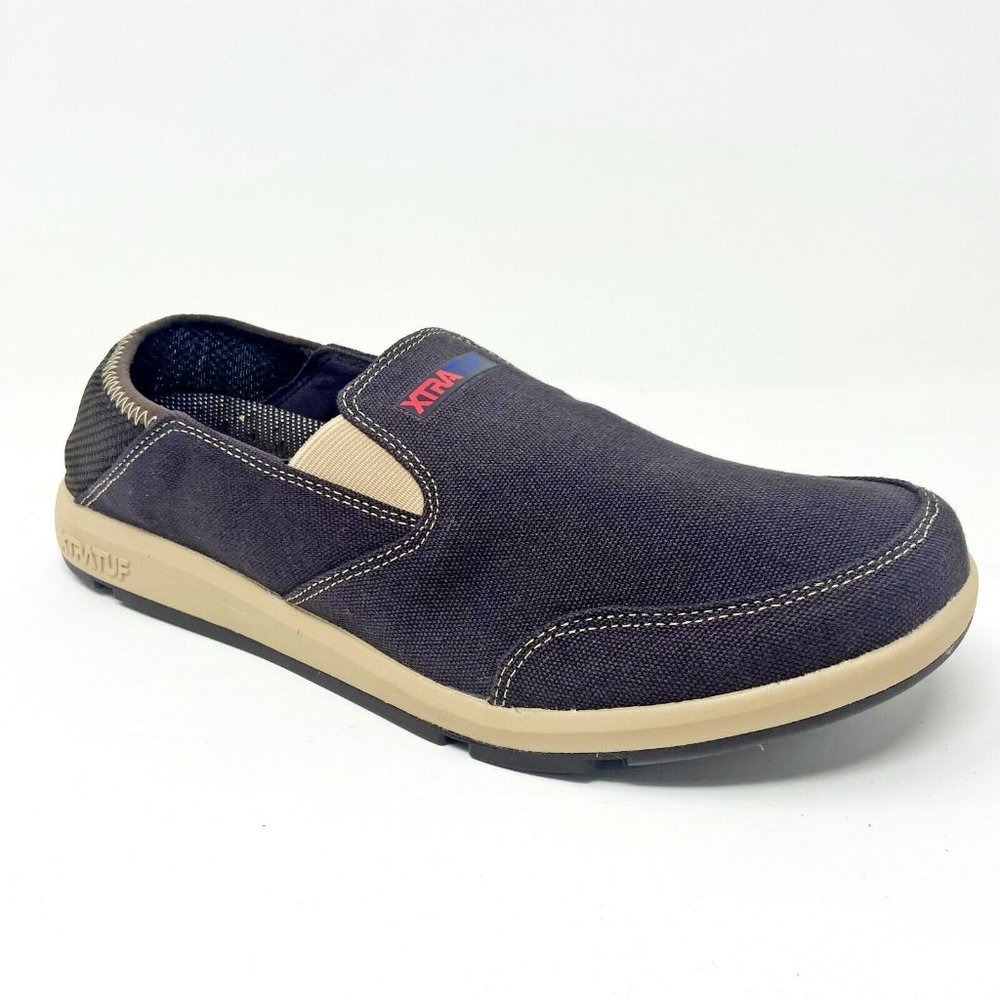 XtraTuf Yellowtail Chocolate Tan Slip Resistant Canvas Mens Work Shoes XMH 900